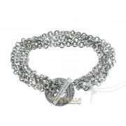PIANEGONDA bracciale in argento All Around Mania multifili referenza BA010821